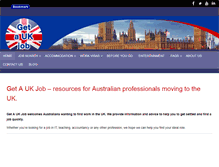 Tablet Screenshot of getaukjob.com.au